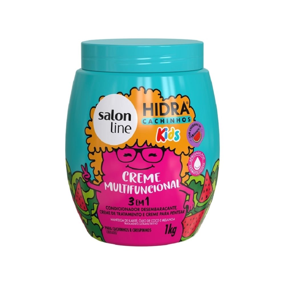 Creme Multifuncional Salon Line 3 em 1 Hidra Cachinhos Kids 1kg 1kg 1