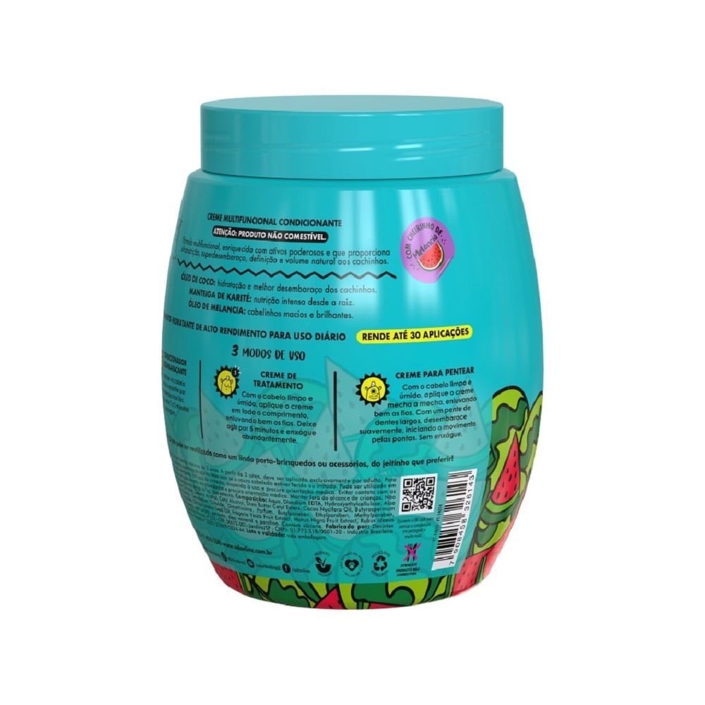 Creme Multifuncional Salon Line 3 em 1 Hidra Cachinhos Kids 1kg 1kg 2