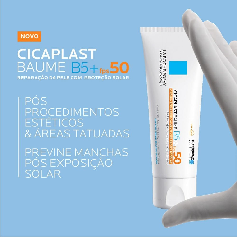 Creme Reparador Calmante La Roche-Posay Cicaplast Baume B5+ Fps50 40ml 40ml 5