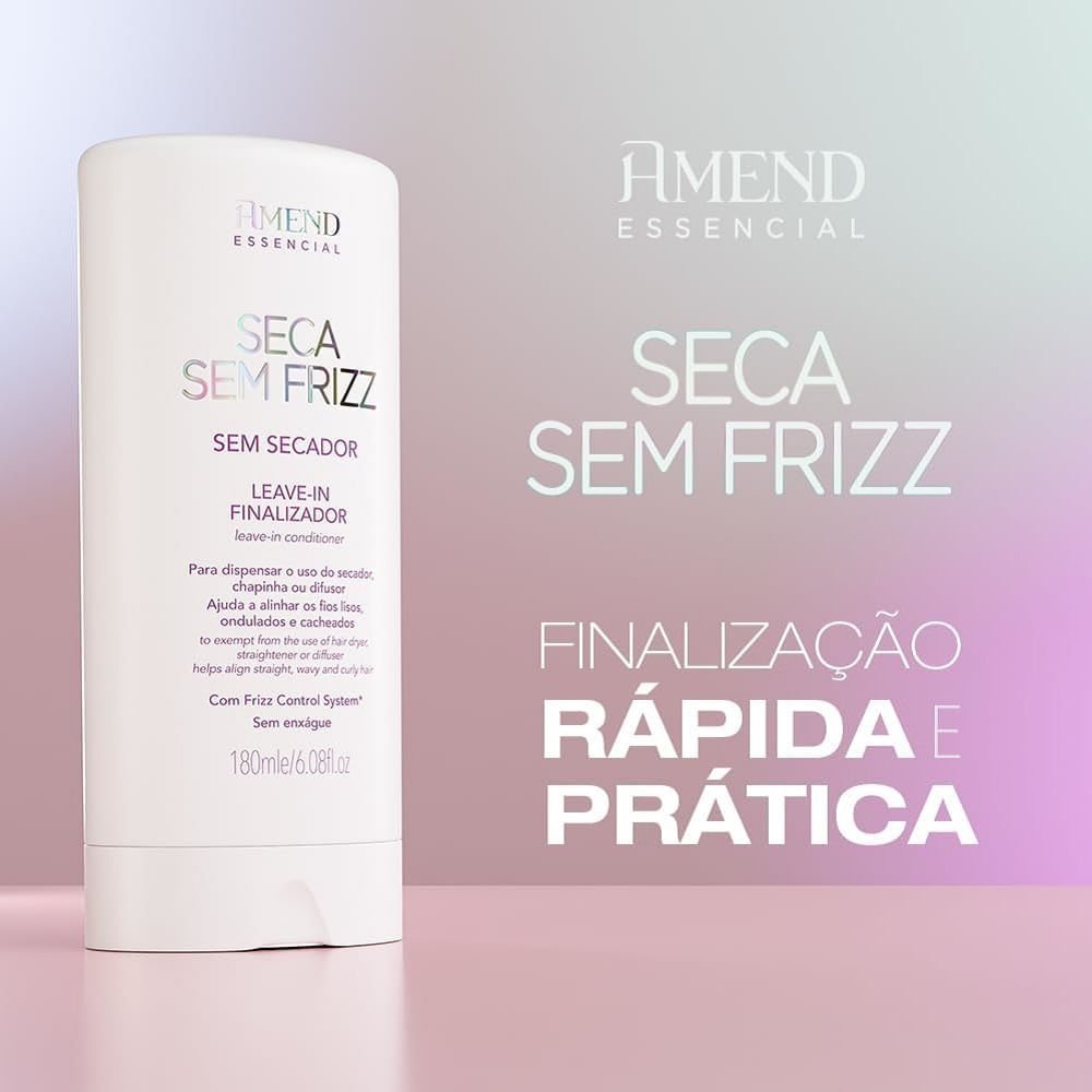 Leave-In Finalizador Amend Seca Sem Frizz 180g 180g 3