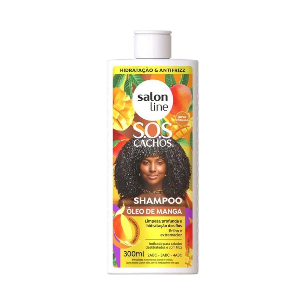 Kit Shampoo Salon Line SOS Cachos Óleo de Manga 300ml + Condicionador 200ml ÚNICO 3