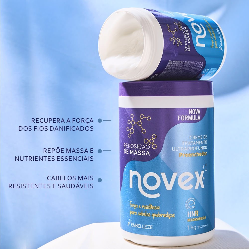 Creme de Tratamento NOVEX Reposição de Massa 400g 400g 3