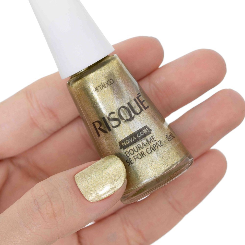 Esmalte Metálico Risqué Doura-me Se For Capaz 8ml Doura-me Se For Capaz 5