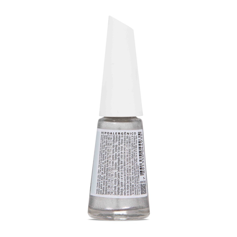 Esmalte Metálico Risqué Prata na Lata 8ml Prata na Lata 9