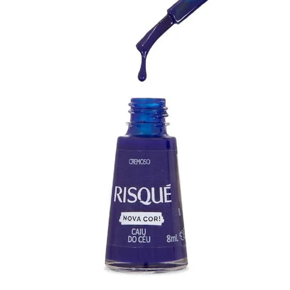 Esmalte Risqué Regular Caiu do Céu Cremoso 8ml Caiu do Céu 8