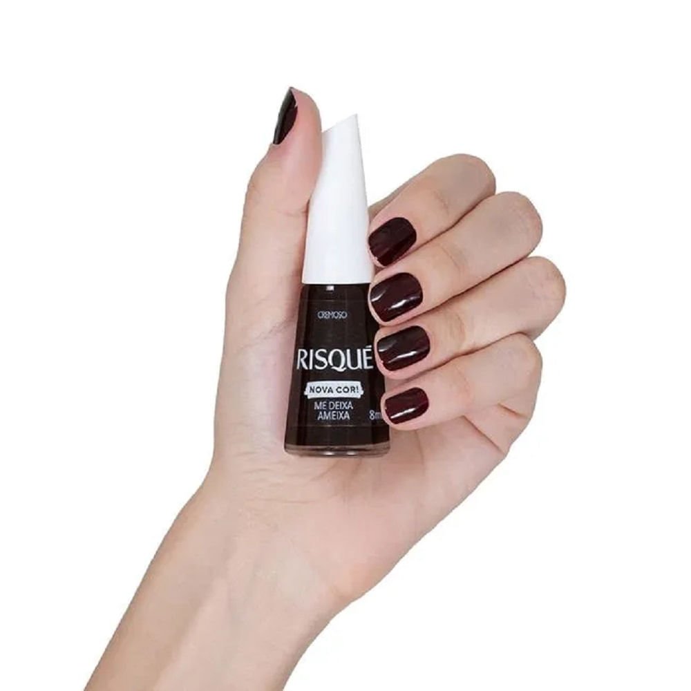 Esmalte Risqué Regular Me Deixa Ameixa Cremoso 8ml Me Deixa Ameixa 3