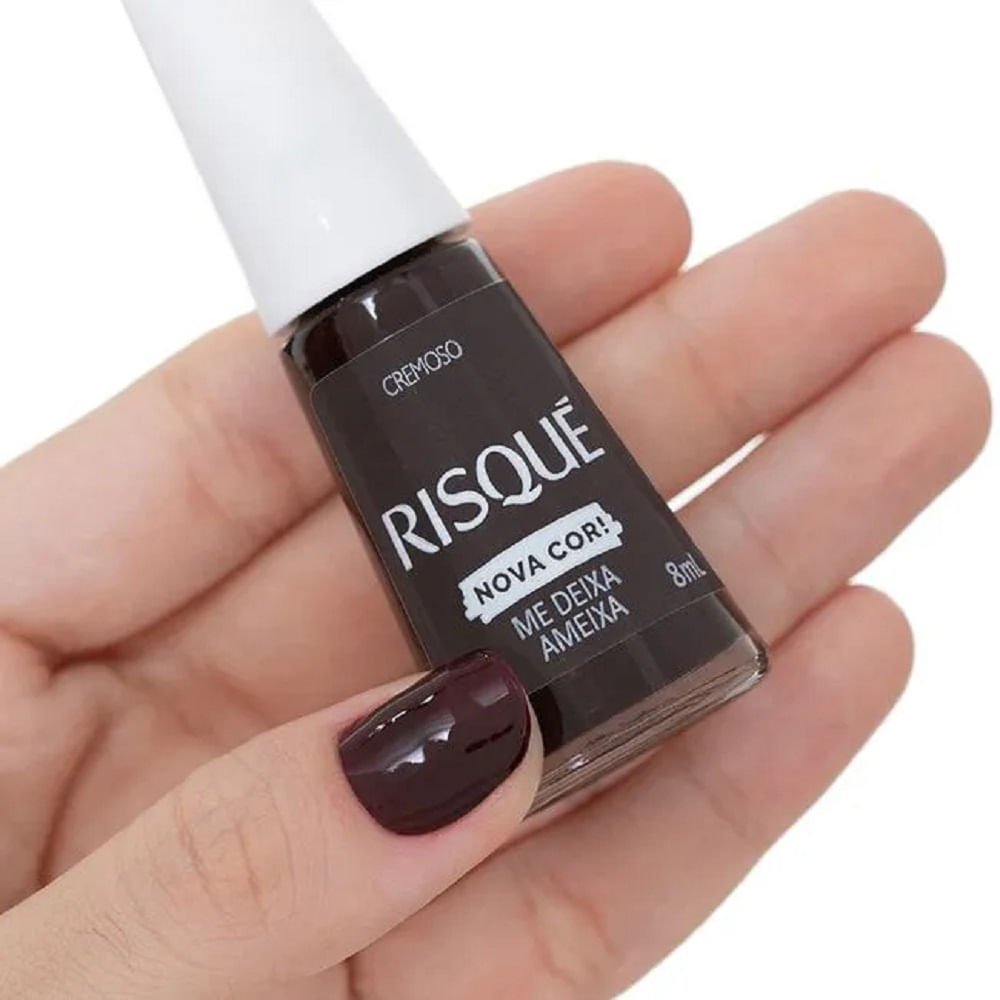 Esmalte Risqué Regular Me Deixa Ameixa Cremoso 8ml Me Deixa Ameixa 6