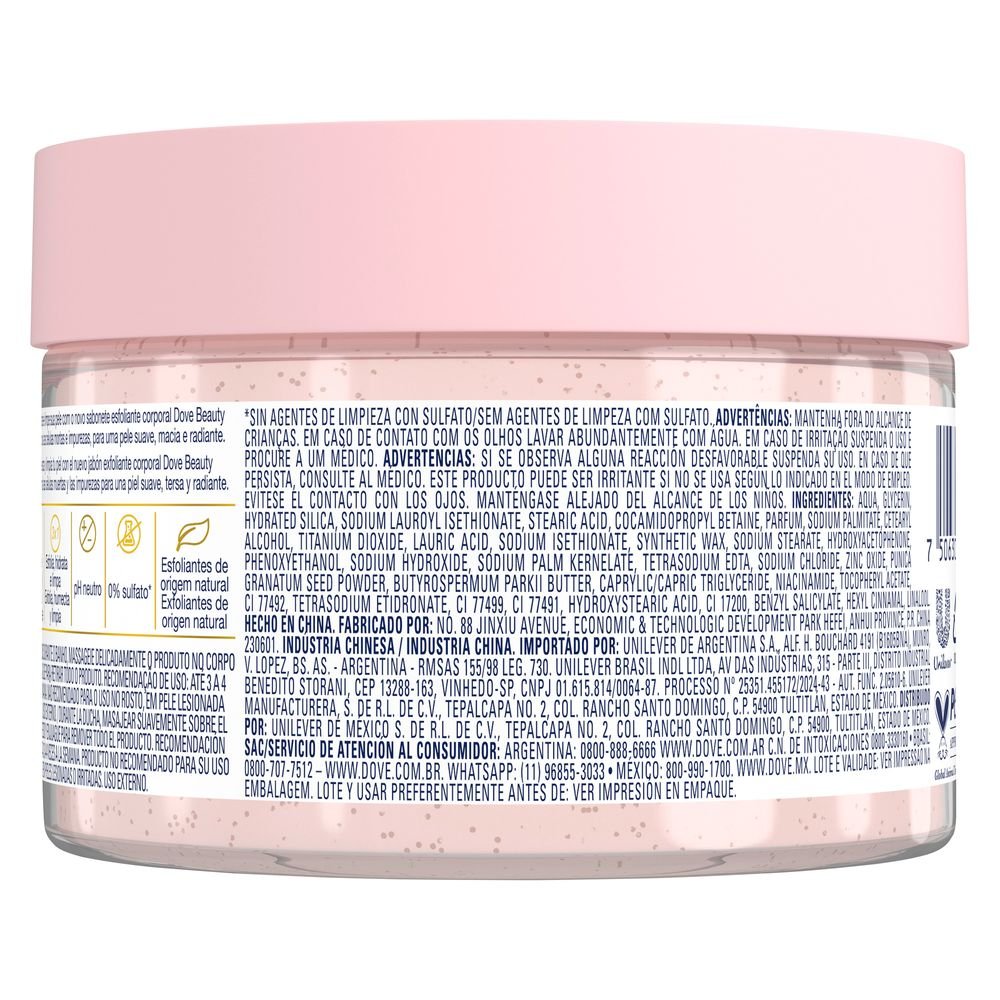 Sabonete Esfoliante Corporal Dove Beauty Scrub Romã e Manteiga de Karité 280g 280g 2