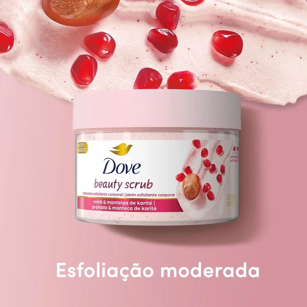 Sabonete Esfoliante Corporal Dove Beauty Scrub Romã e Manteiga de Karité 280g 280g 4