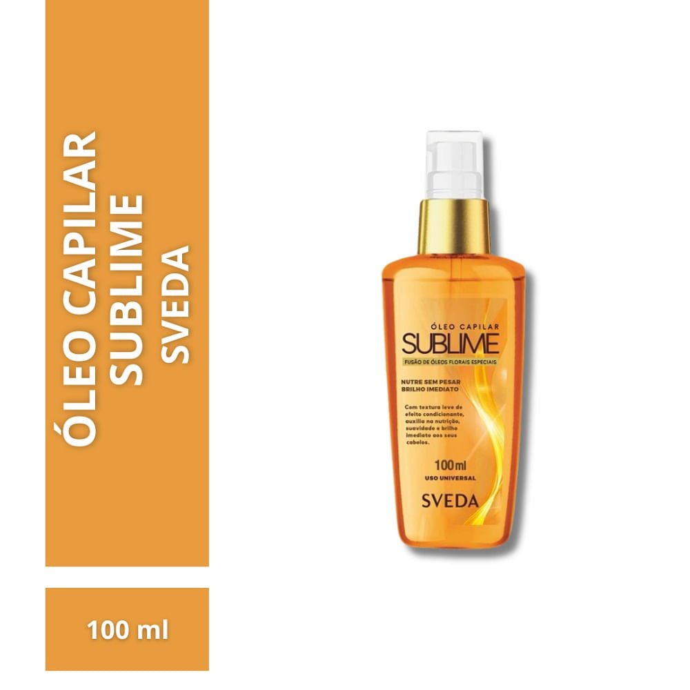 Óleo Capilar Sveda Sublime 100ml 100ml 2