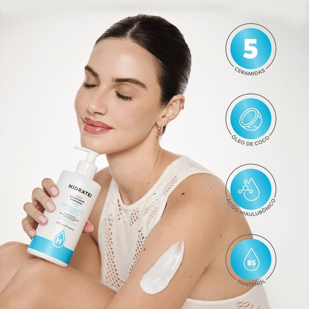 Loção Hidratante Corporal Hidratei 200ml 200ml 4