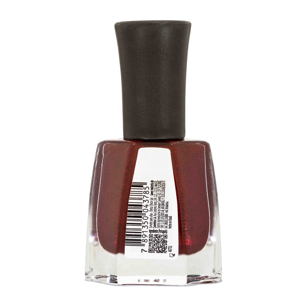 Esmalte Vermelho Risqué Diamond Gel Charlotte de Romã Metálico 9,5 ml Charlotte De Romã 10