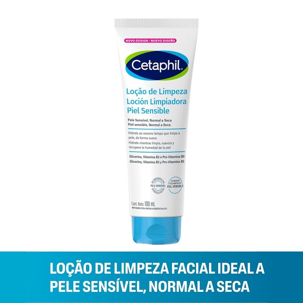 Loção De Limpeza Cetaphil Pele Sensível 100ml 100ml 2