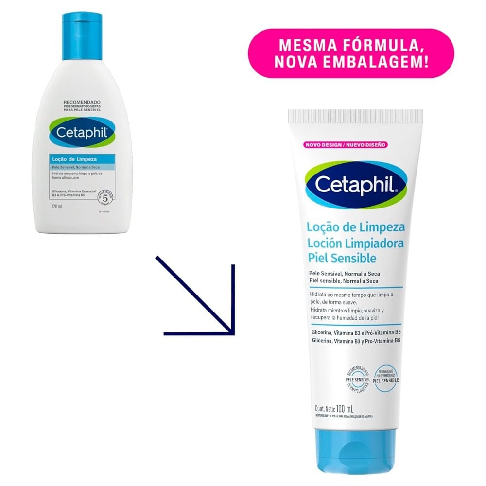 Loção De Limpeza Cetaphil Pele Sensível 100ml 100ml 4