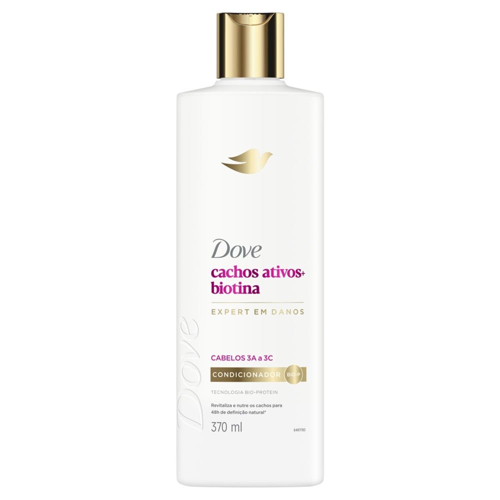 Condicionador Dove Cachos Ativos + Biotina 370ml