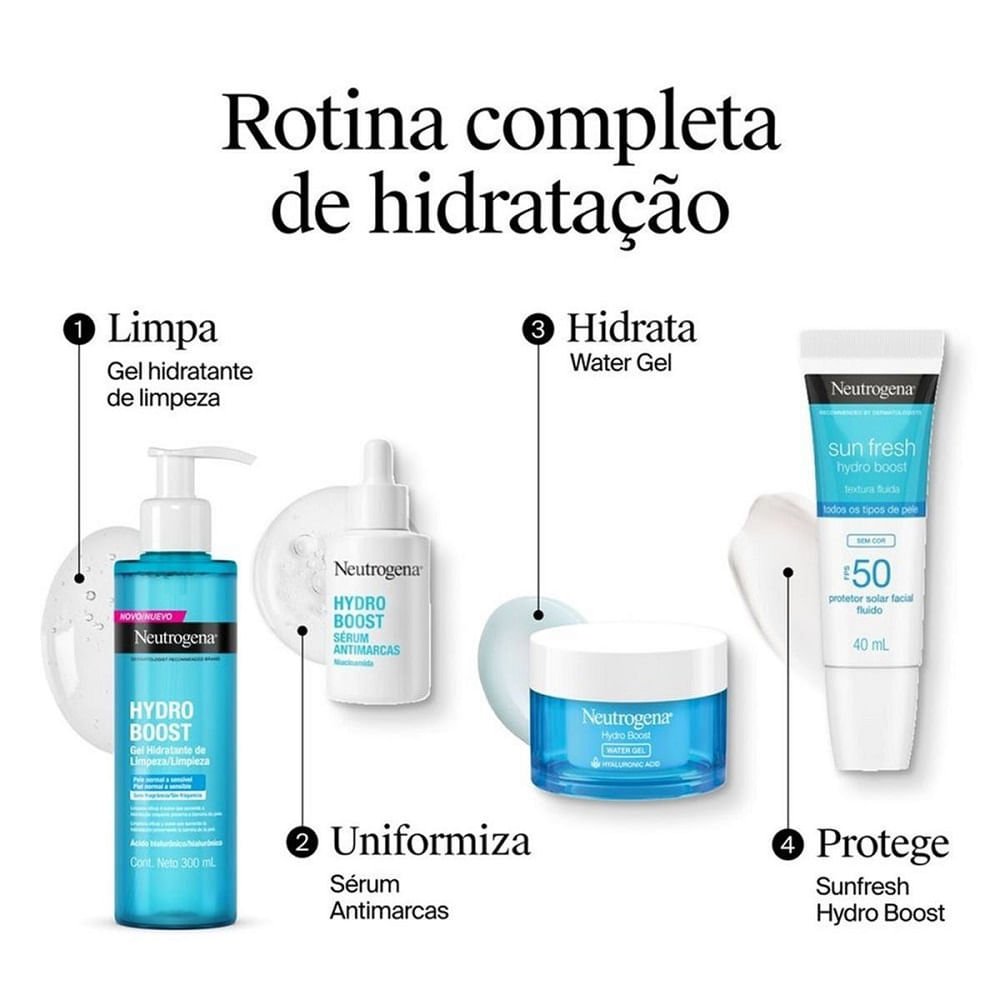 Gel Hidratante de Limpeza Neutrogena Hydro Boost 300ml 300ml 6