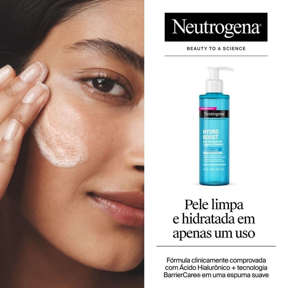 Gel Hidratante de Limpeza Neutrogena Hydro Boost 300ml 300ml 10