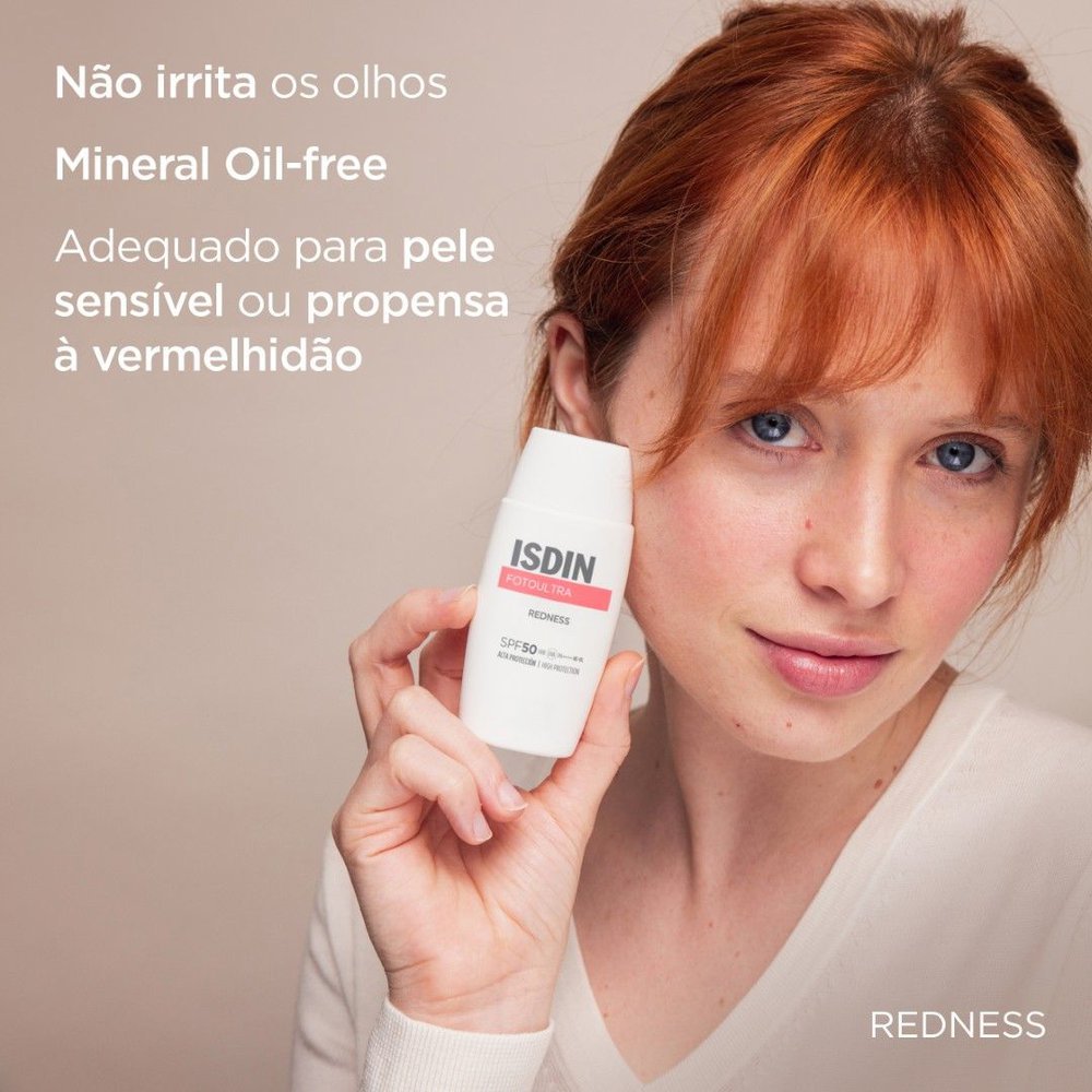 Protetor Solar Isdin Redness FotoUltra FPS50 50ml 50ml 8