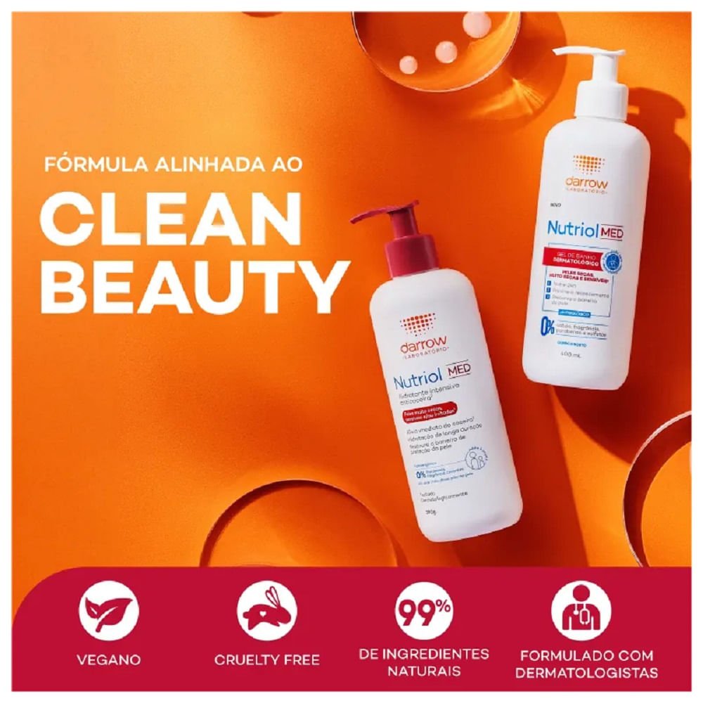Gel de Banho Nutriol Med para Pele Seca 400ml 400ml 5