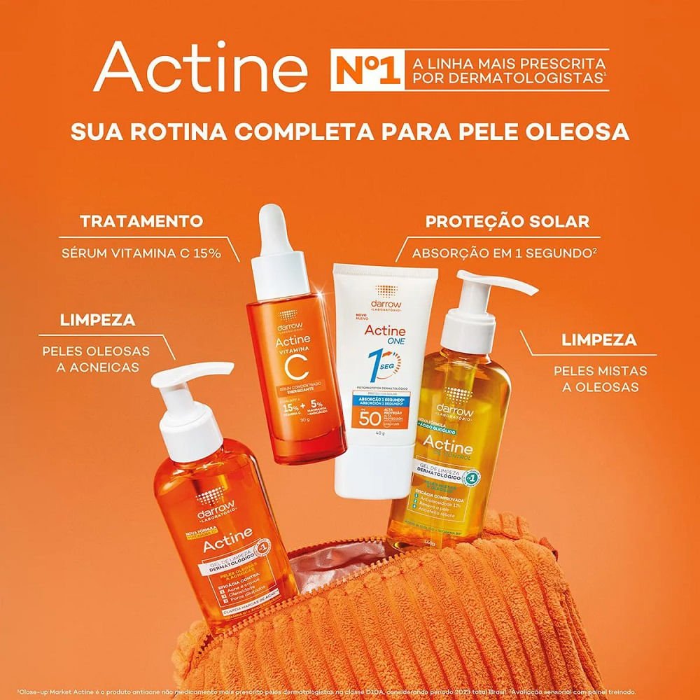 Sérum Facial Concentrado Energizante Darrow Actine Vitamina C 30g 30g 9