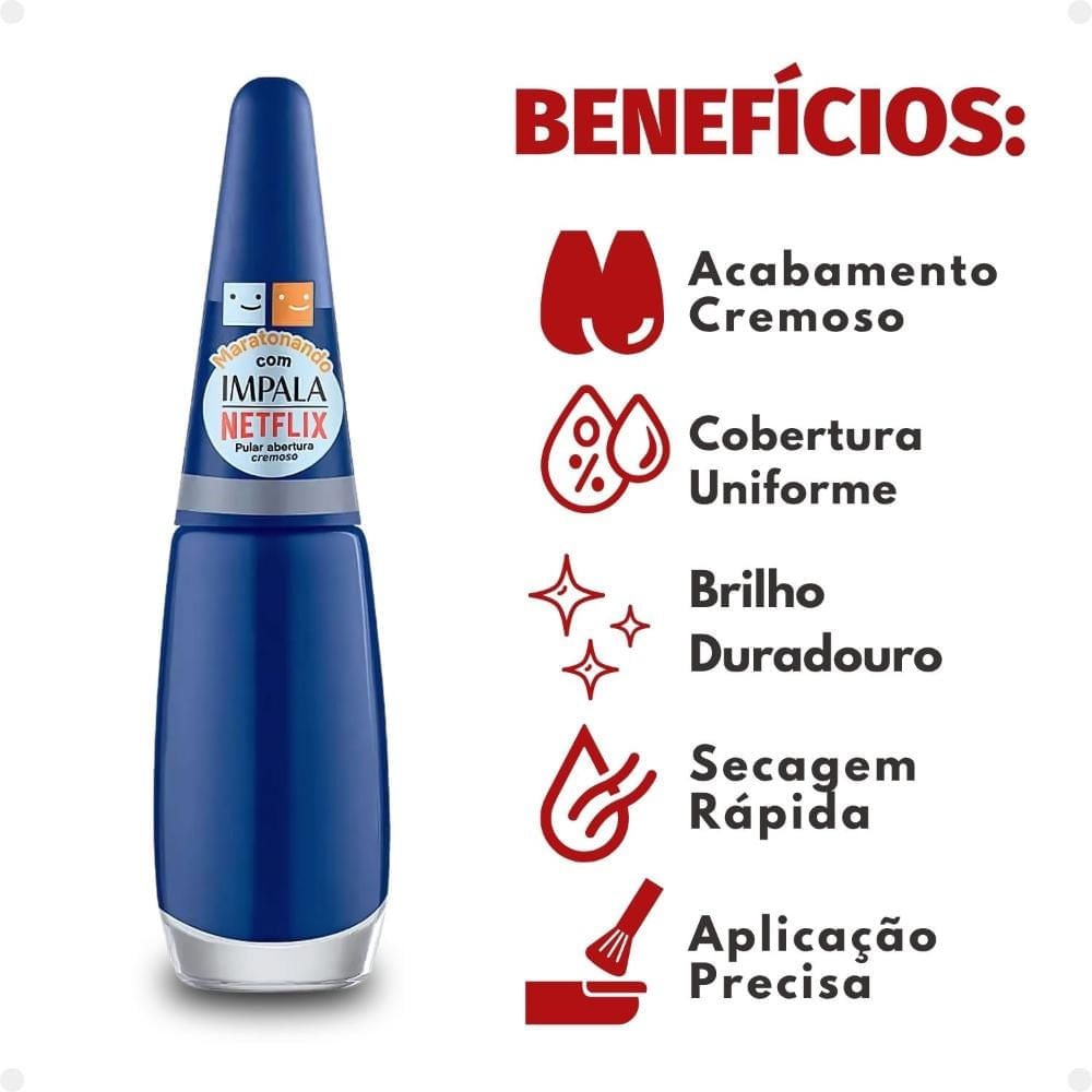Esmalte Impala Netflix Maratonando Pular Abertura 7,5ml Pular Abertura 4