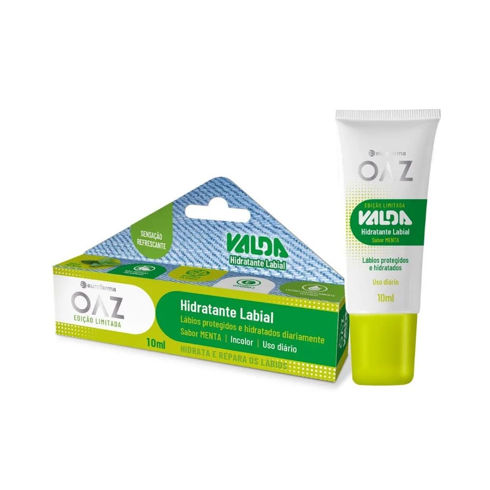 Hidratante Labial OAZ Valda Sabor Menta 10ml