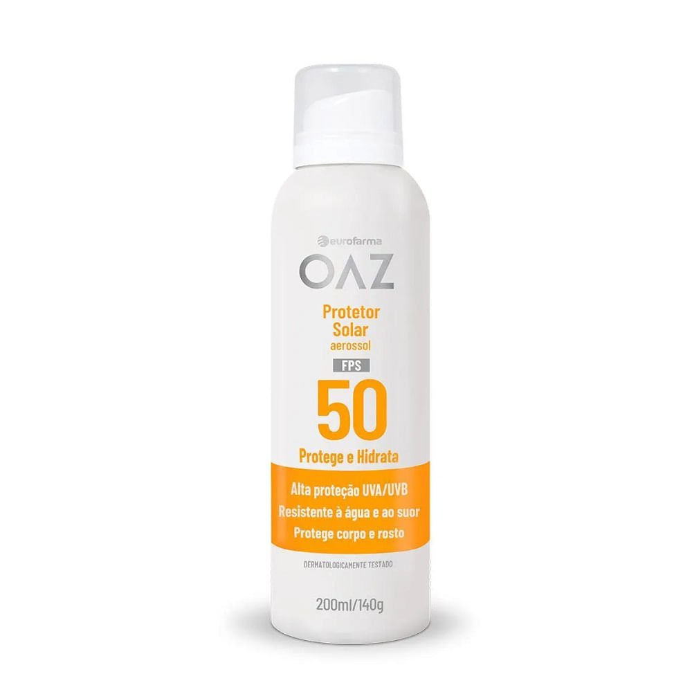 Protetor Solar Aeressol OAZ FPS 50 200ml 200ml 1