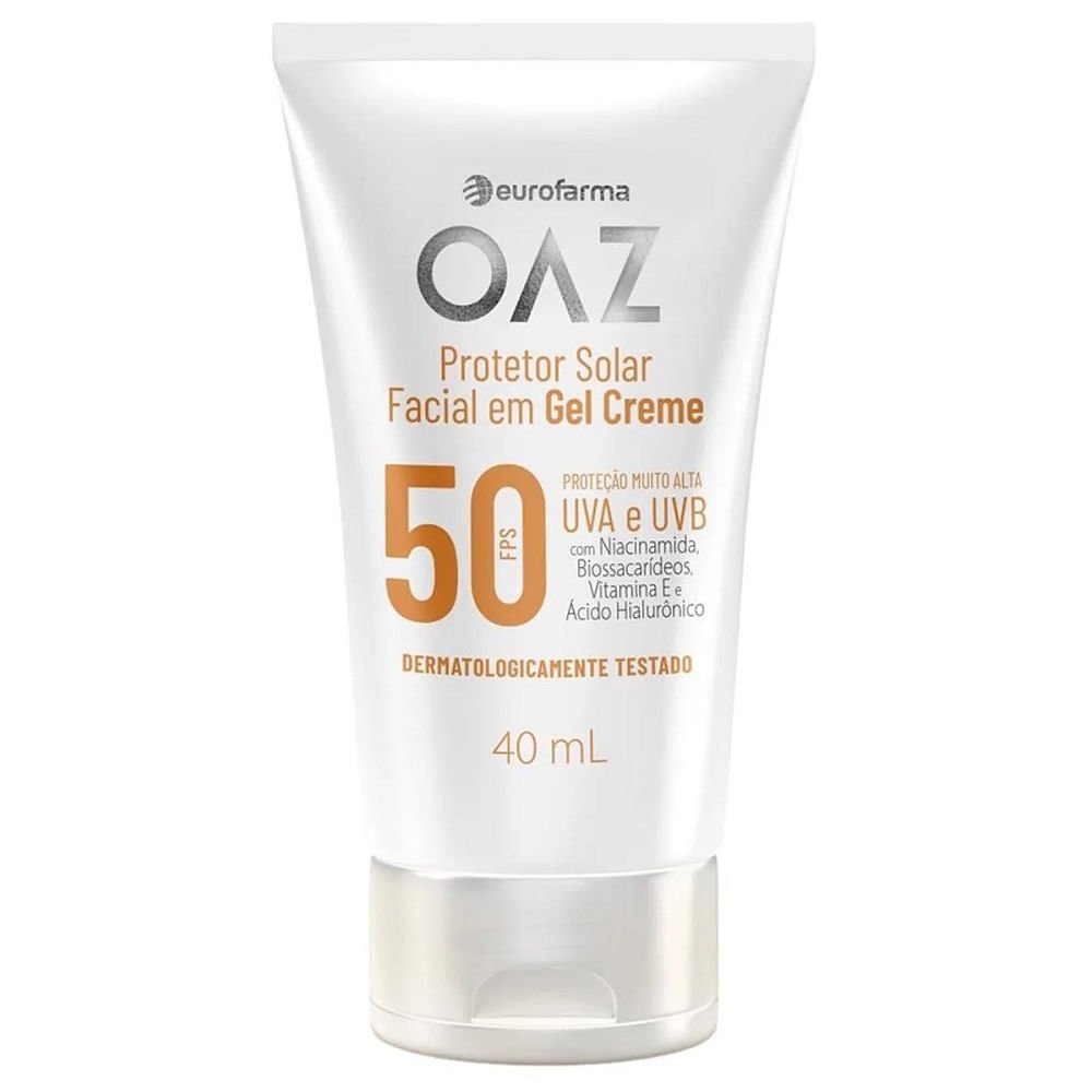 Protetor Solar Facial OAZ FPS 50 40ml