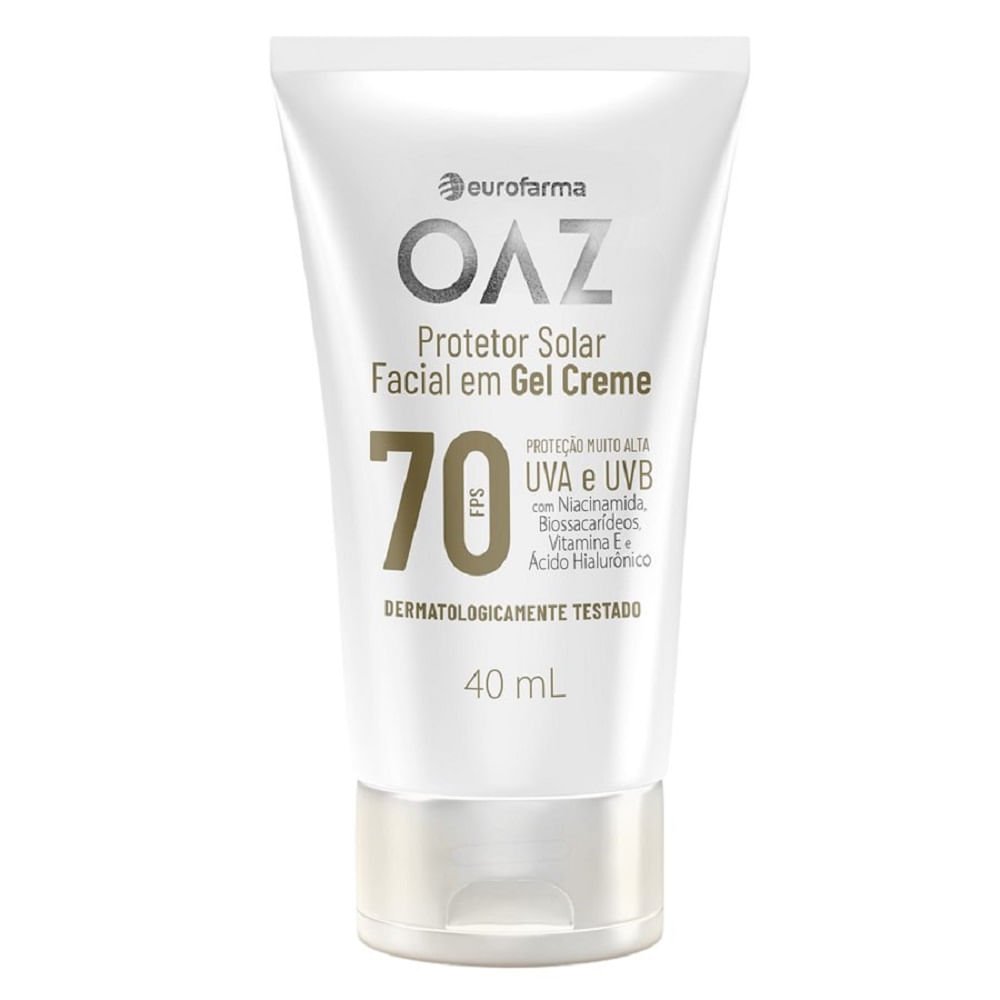 Protetor Solar Facial OAZ FPS 70 40ml