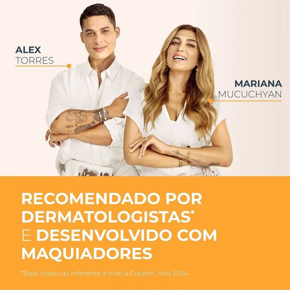 Protetor Solar Facial Eucerin Hydro Fluid Toque Seco Cor Média Fps70 50ml Cor Média 3