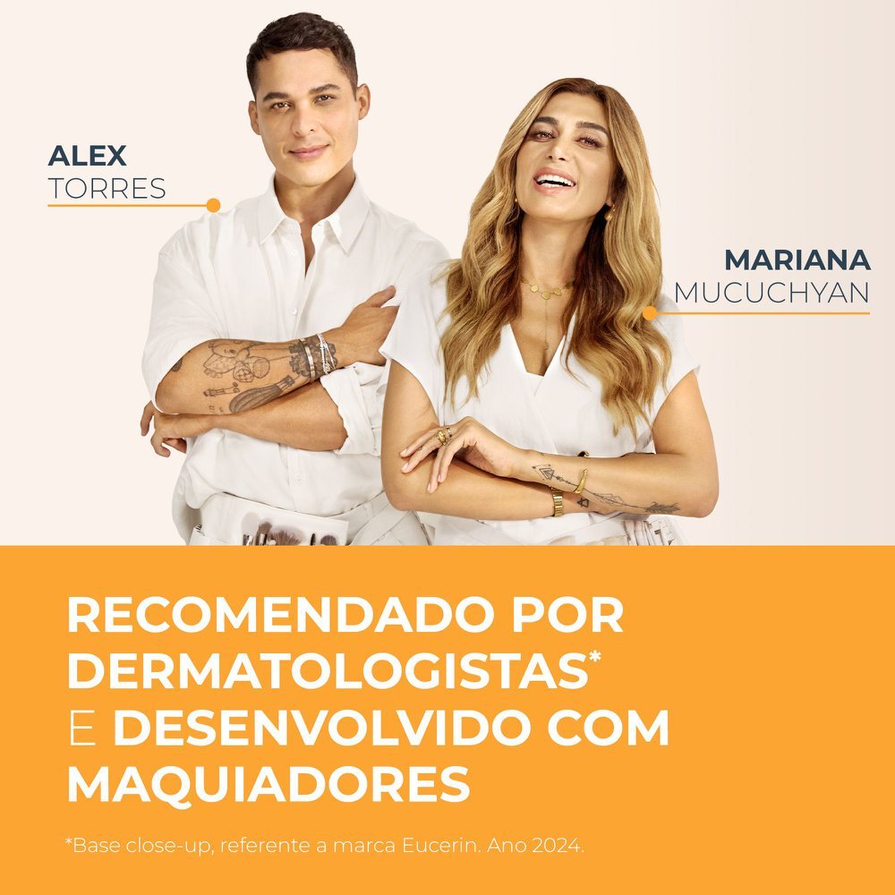 Protetor Solar Facial Eucerin Hydro Fluid Toque Seco Cor Escura Fps70 50ml Cor Escura 2