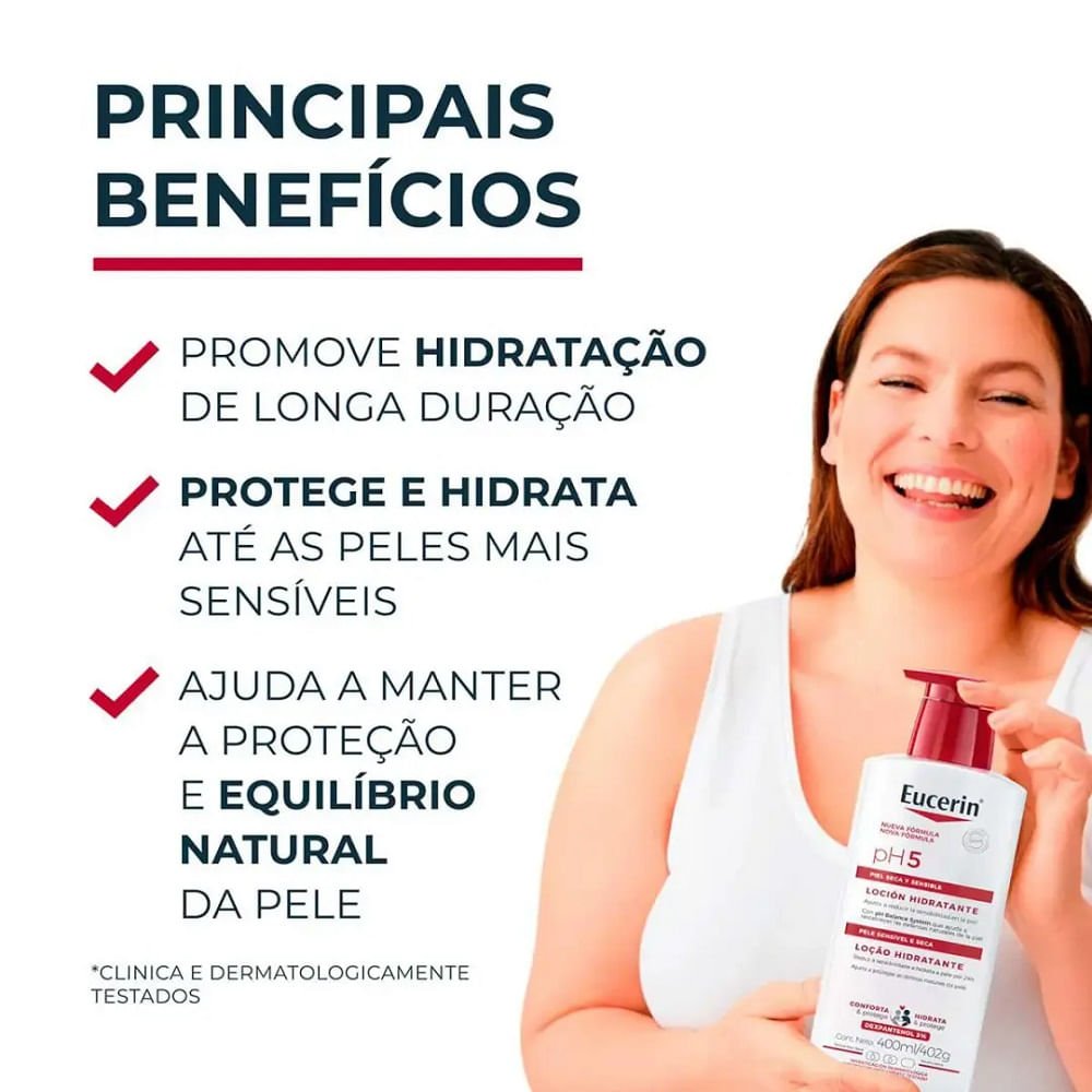 Loção Hidratante Corporal Eucerin pH5 400ml 400ml 2