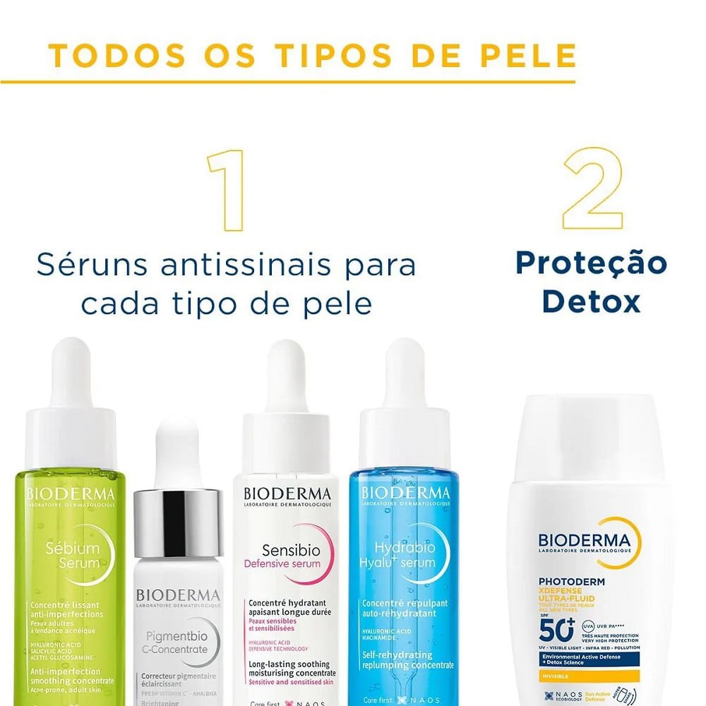 Protetor Solar Bioderma Photoderm XDefense Ultra-Fluid Invisible FPS 50+ 40ml 40ml 7