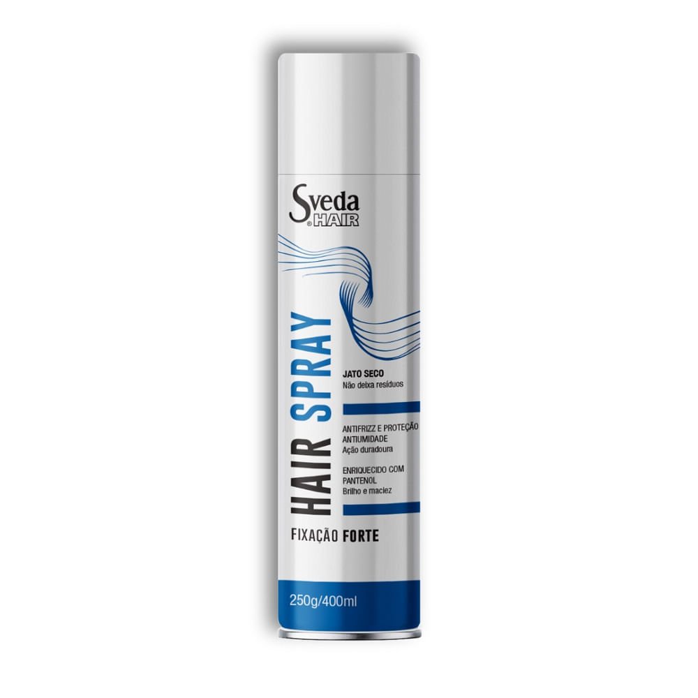 Fixador de Cabelo Hair Spray Sveda Fixação Forte 400ml