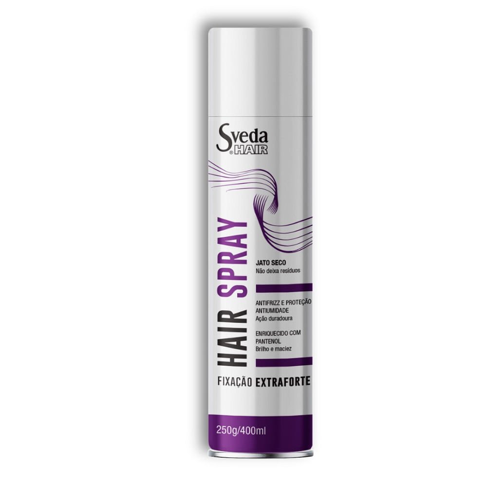Fixador de Cabelo Hair Spray Sveda Fixação Extra Forte 400ml