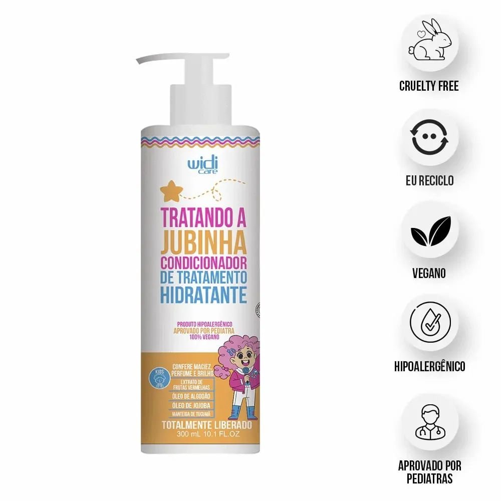 CONDICIONADOR INFANTIL JUBINHA KIDS 300ML TRATAMENTO HIDRATANTE 300ml 3