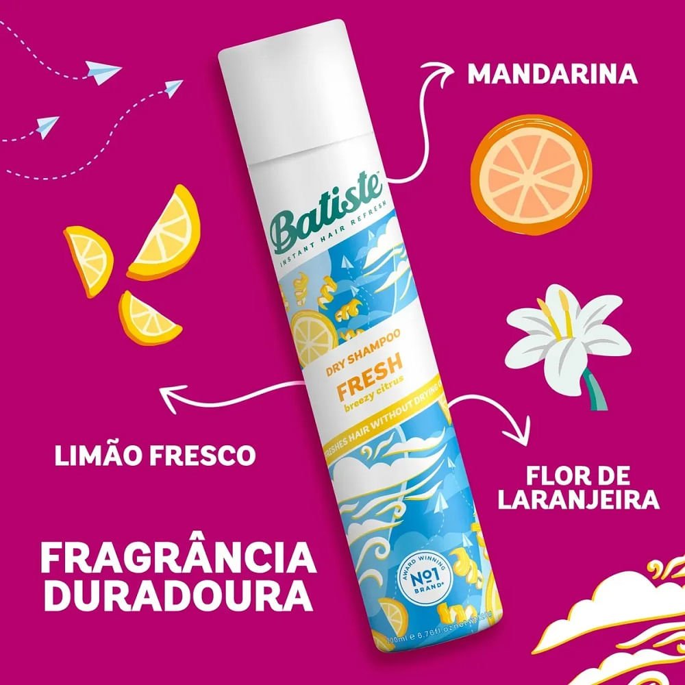 Dry Shampoo Batiste Fresh 200ml 200ml 3