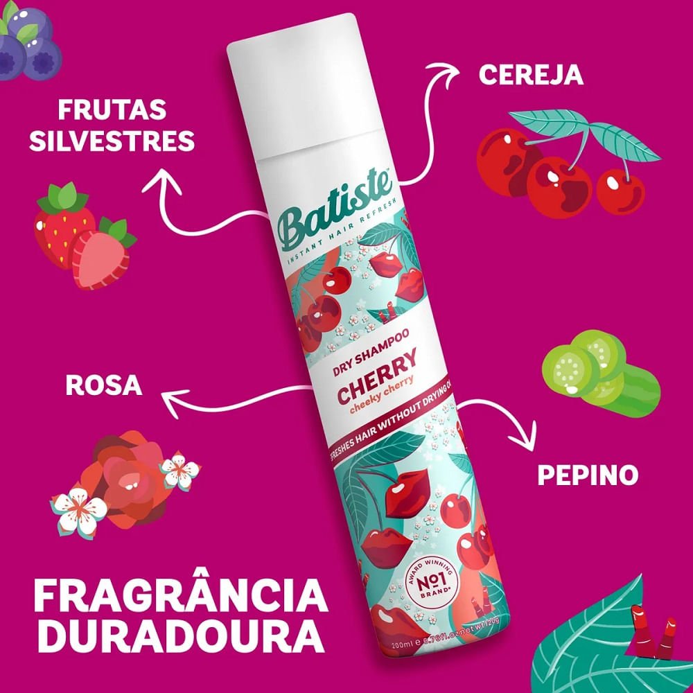 Dry Shampoo Batiste Cherry 200ml 200ml 3