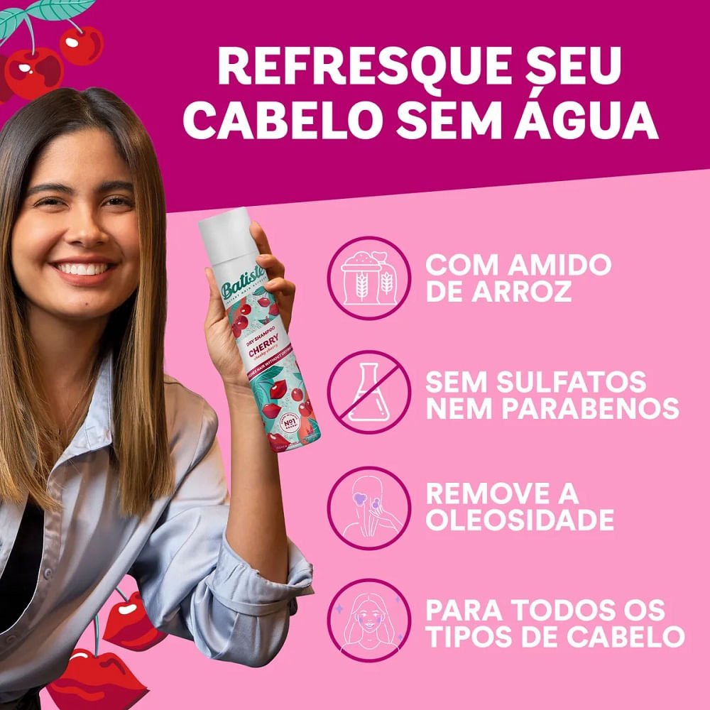 Dry Shampoo Batiste Cherry 200ml 200ml 4