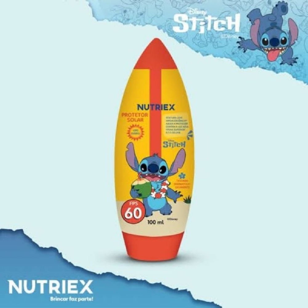 Protetor Solar Infantil Nutriex FPS60 100ML Stitch 100ml 2
