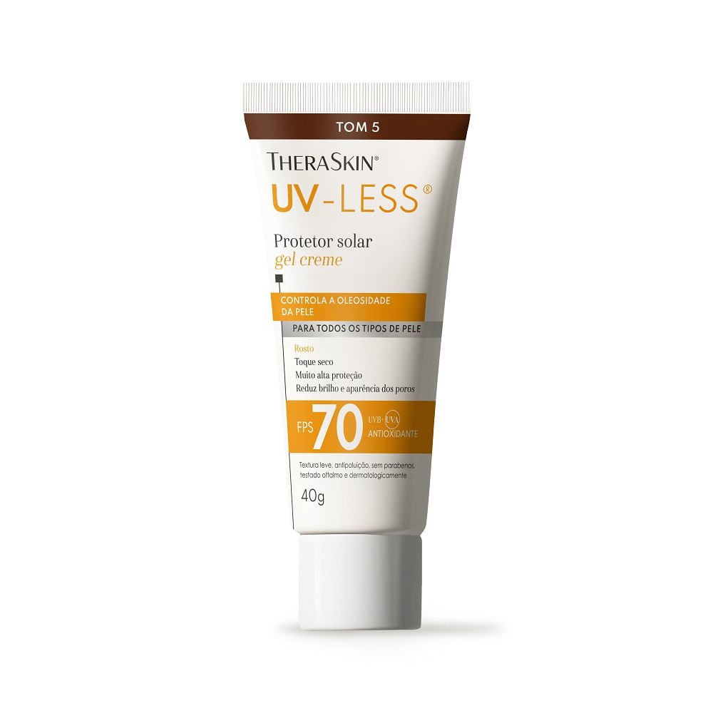 Protetor Solar Gel Creme TheraSkin UV-Less Tom 5 Fps70 40g Tom 5 3