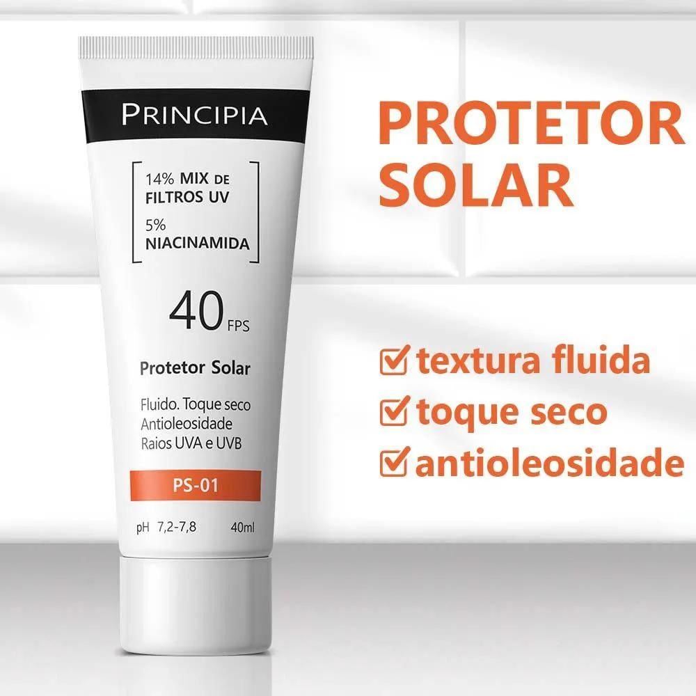 Protetor Solar Facial Principia Fps40 PS-01 40ml 40ml 3