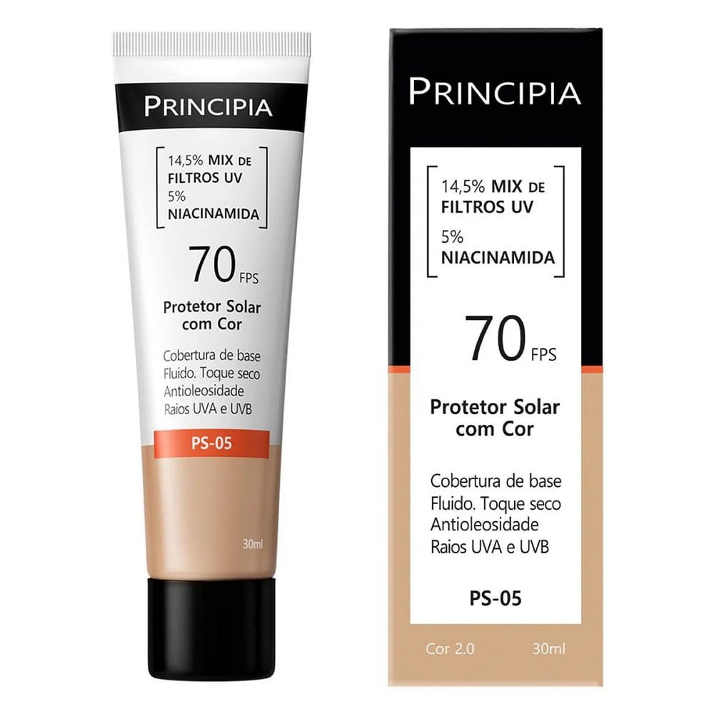 Protetor Solar Facial Principia FPS70 Cor 2.0 PS-05 30ml Cor 2.0 3