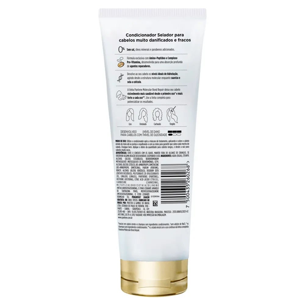 Condicionador Pantene Pro-V Science Molecular Bond Repair 250ml 250ml 2