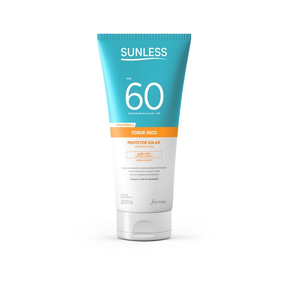 Protetor Solar Corporal Sunless Toque Seco FPS60 200g