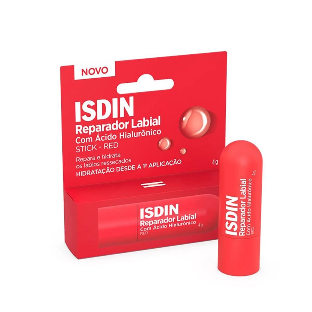 Reparador Labial Isdin Stick Red 4g Vermelho 2