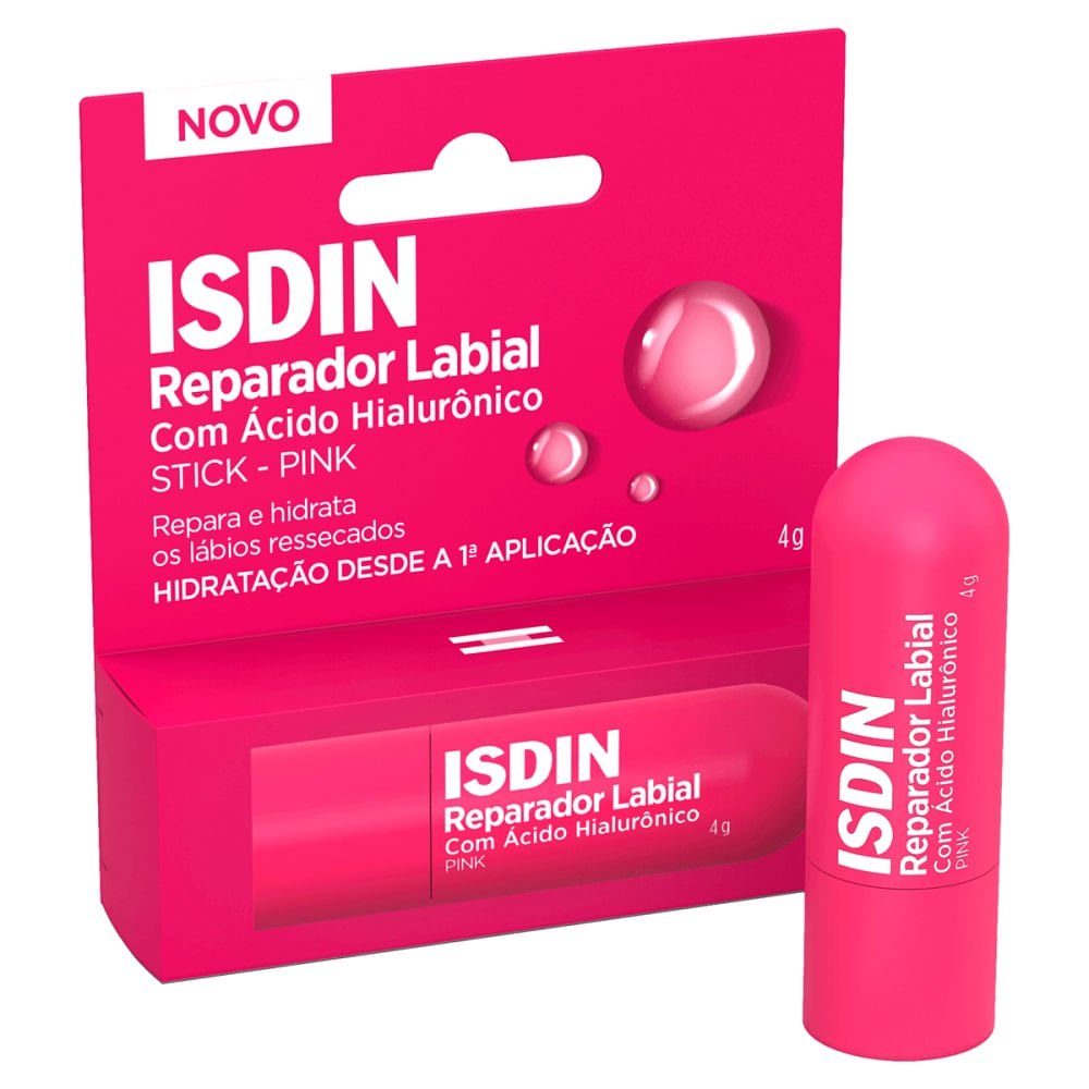 Reparador Labial Isdin Stick Pink 4g Rosa 2