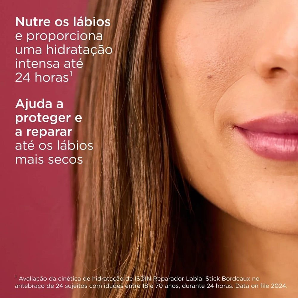 Reparador Labial Isdin Stick Grape 4g Rosa 4