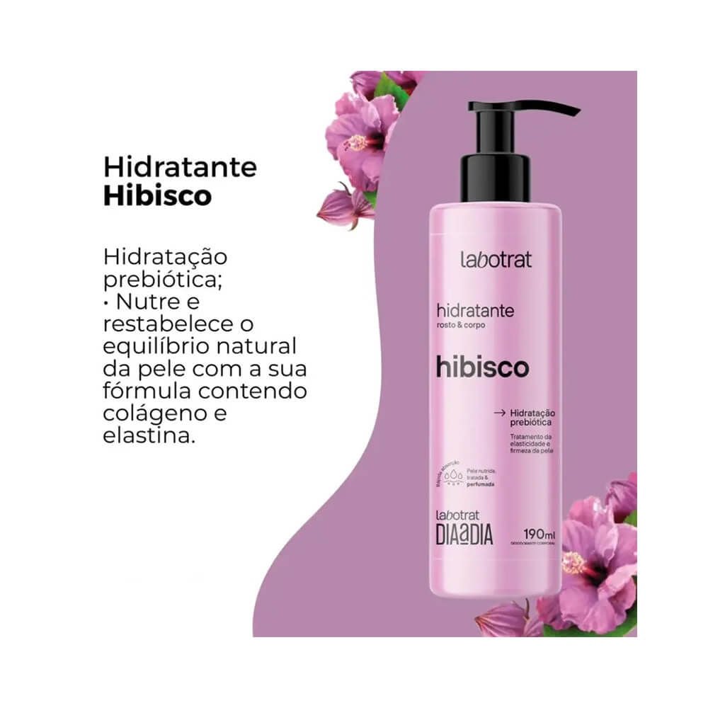 Hidratante para Rosto e Corpo Labotrat Dia a Dia Hibisco 190ml 190ml 3