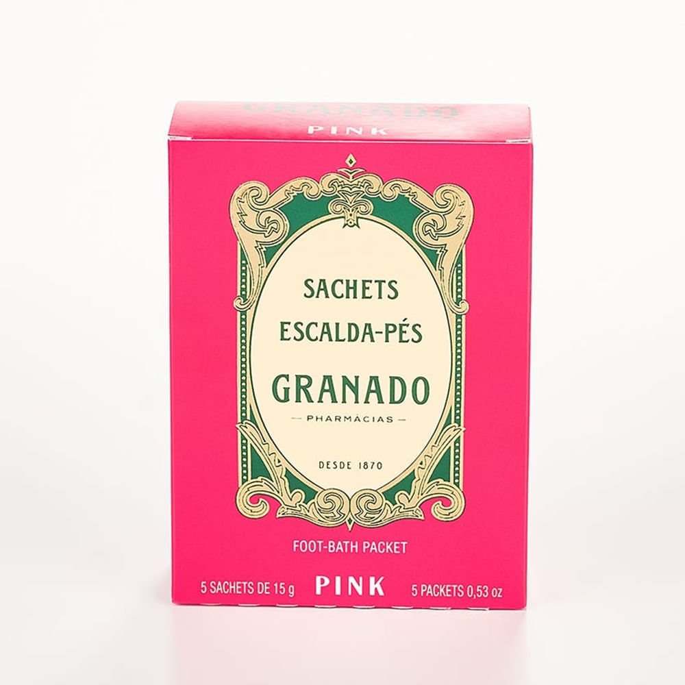 Kit Sachet Escalda Pés Granado Pink 5 sachês de 15g ÚNICO 1
